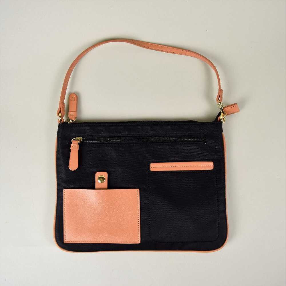 {t} Athleisure Nylon & Faux Leather Shoulder Bag